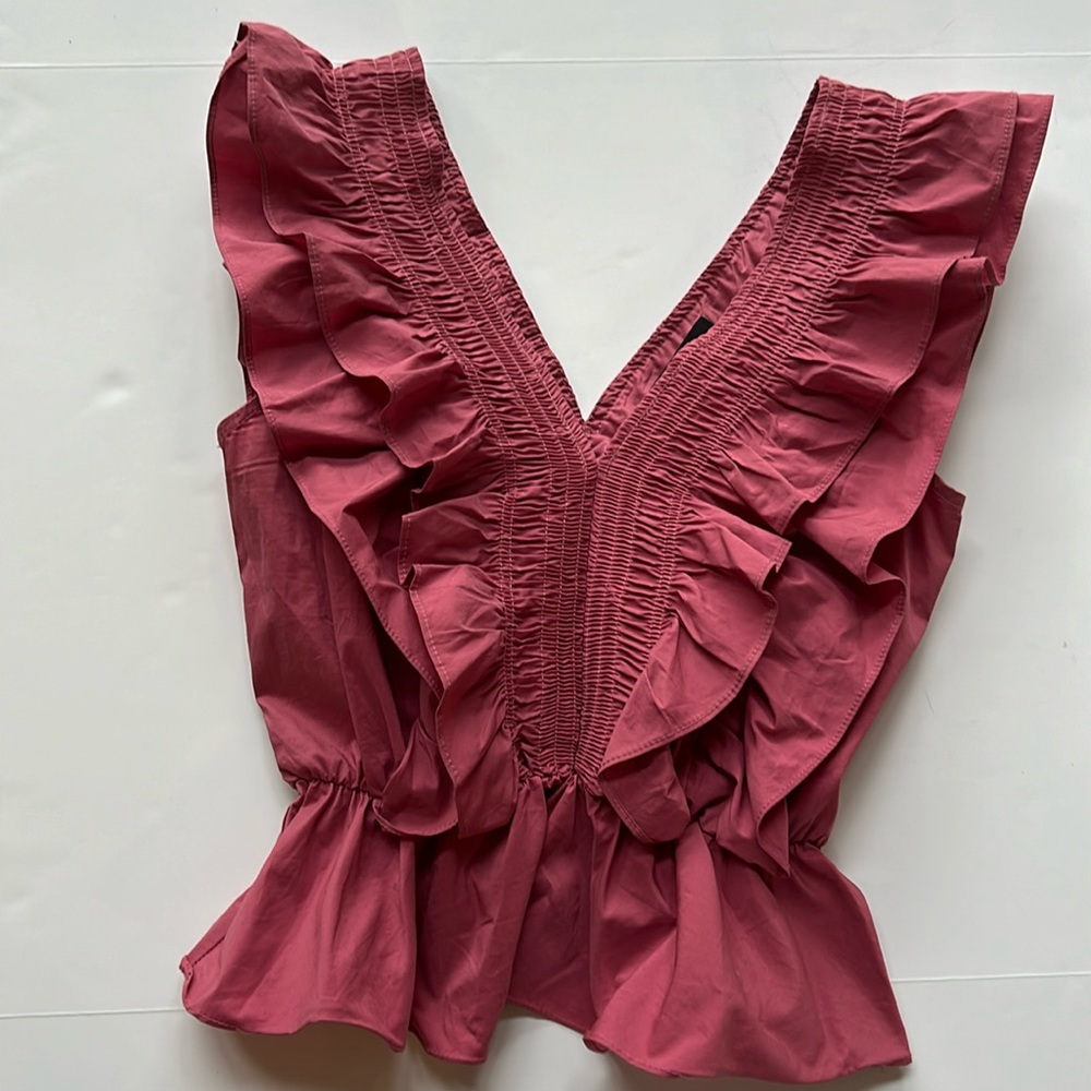 Strut & Bolt Sleeveless Ruffle Ruching Top